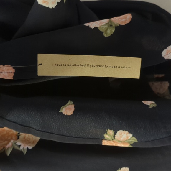 NWT REFORMATION Pink floral black mini Cocktail party Beach sundress size 8 - Picture 10 of 11